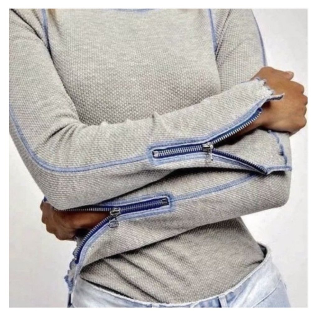 Free People Zip It Thermal Long Sleeve Top